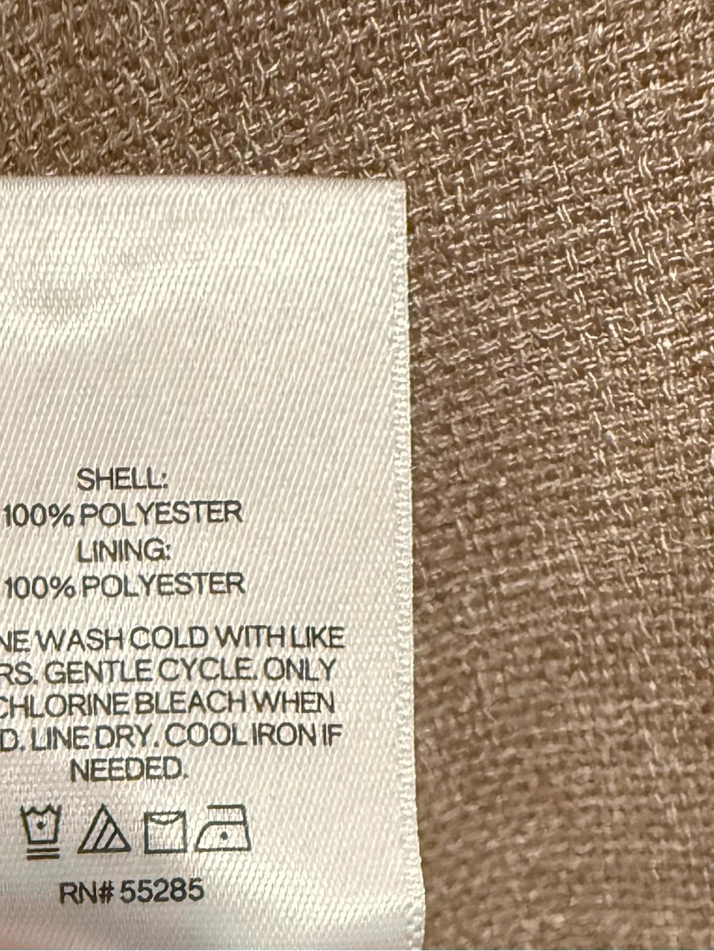 Express Beige Single-Button Blazer - Picture 3 of 5